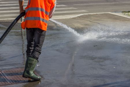 Commercial pressure washing